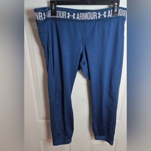 Under Armour Women’s Blue Logo Waistband Leggings XXL